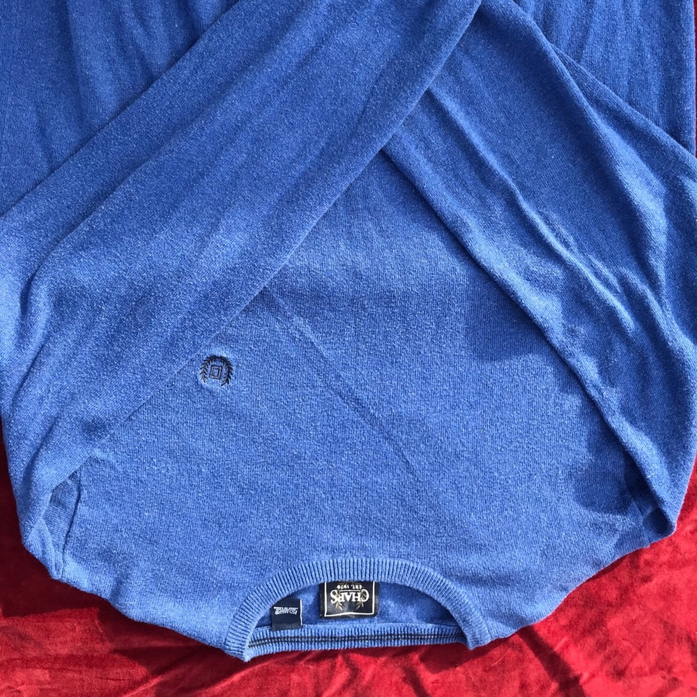Chaps Comfy Medium Blue Sweater